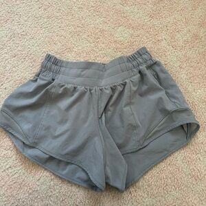 Lululemonn gray Hotty Hot shorts